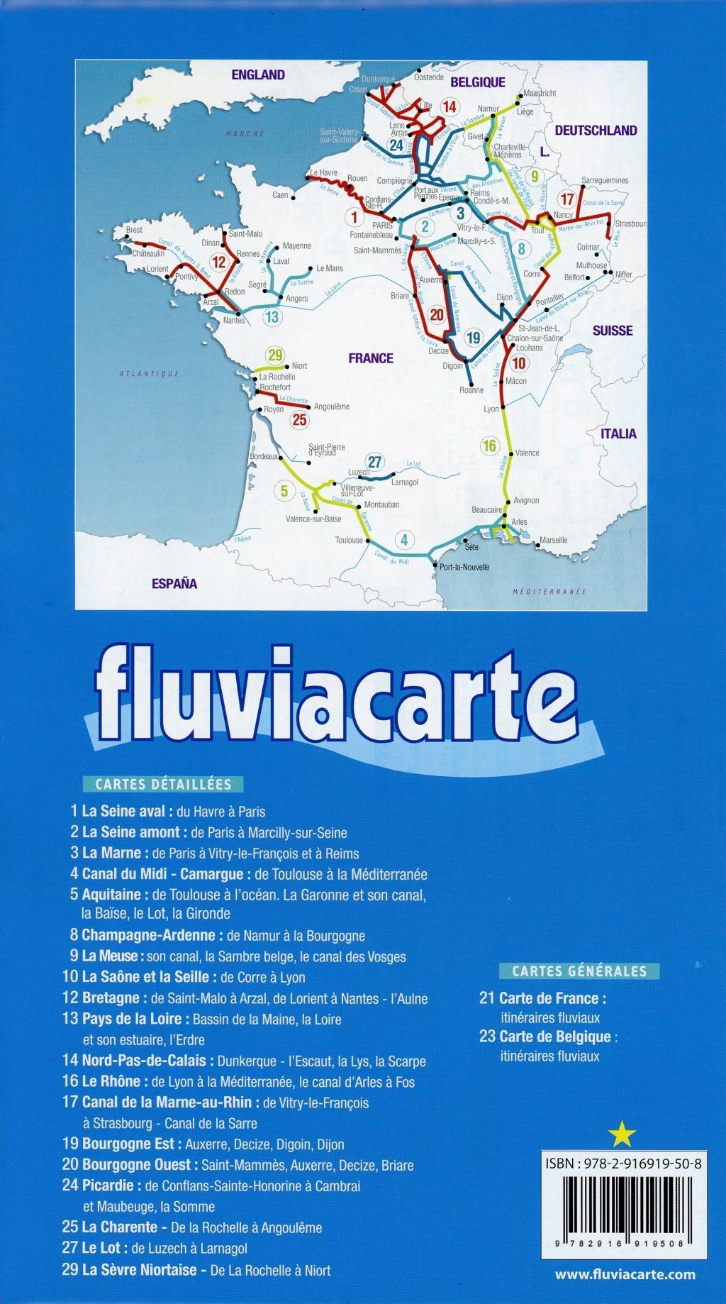 Beispielinhalt (Bild) Fluviacarte 21 Voies navigables France itinéraires - Itinéraires fluviaux