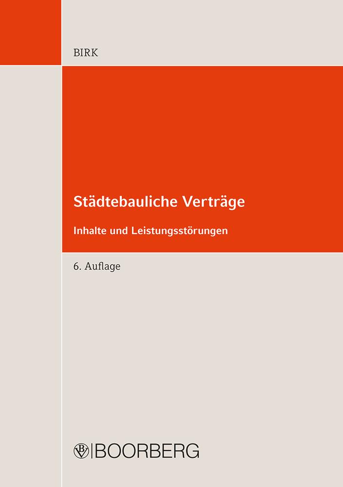 Vorderes Coverbild Städtebauliche Verträge