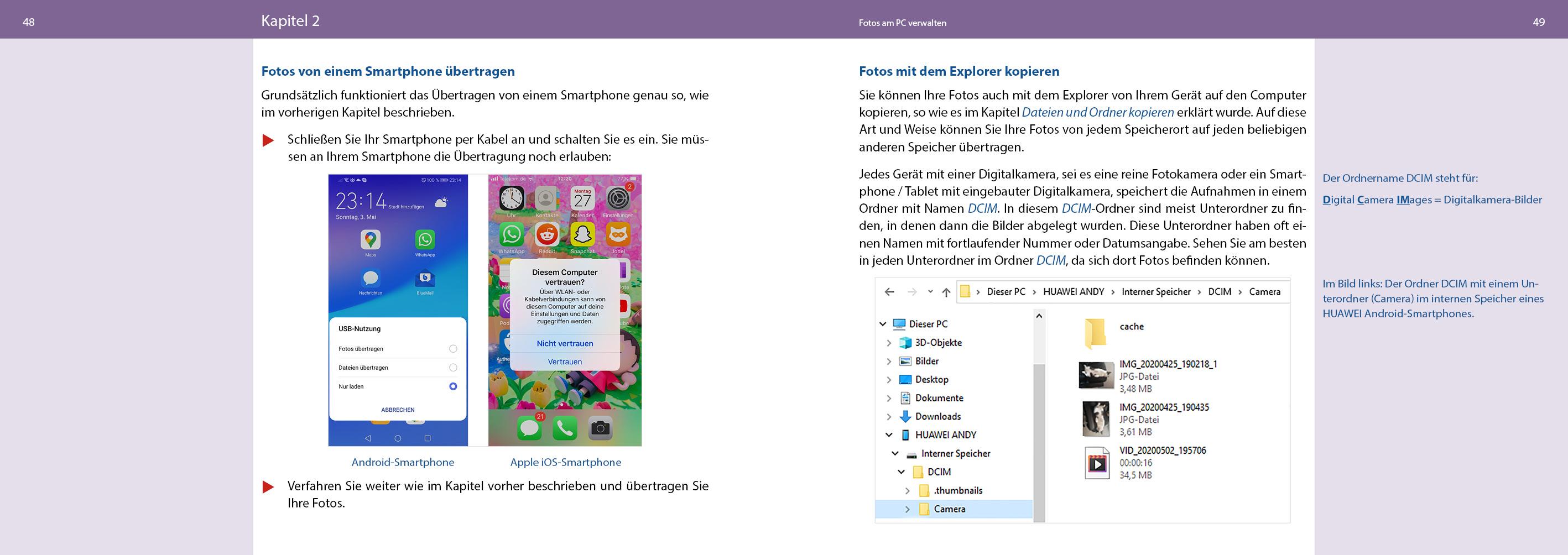 Beispielinhalt (Bild) Fotos mit Windows 10 - Das Handbuch für Senioren: Fotos und Videos bearbeiten und organisieren