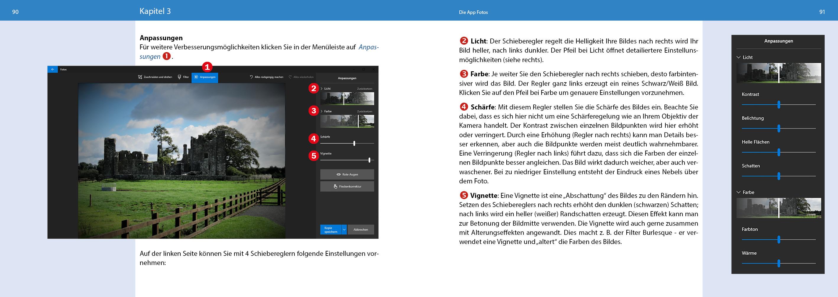 Beispielinhalt (Bild) Fotos mit Windows 10 - Das Handbuch für Senioren: Fotos und Videos bearbeiten und organisieren