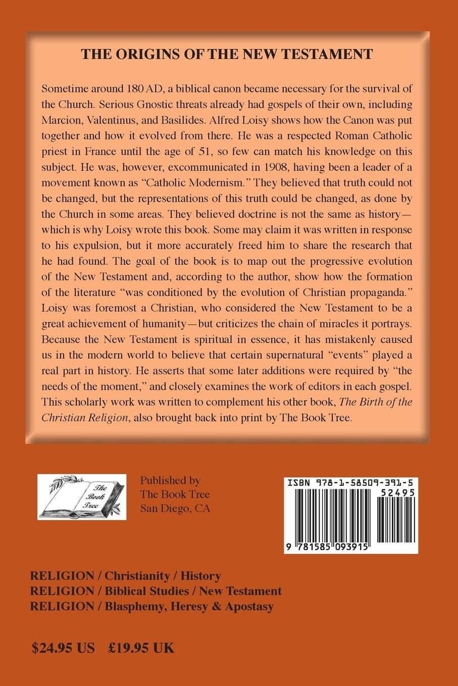 Rückseitencover The Origins of the New Testament