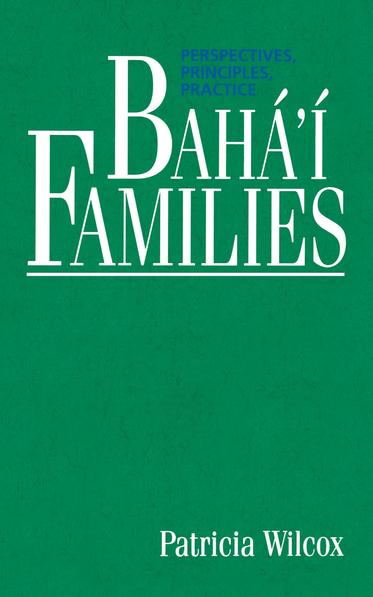 Vorderes Coverbild Bahá'í Families