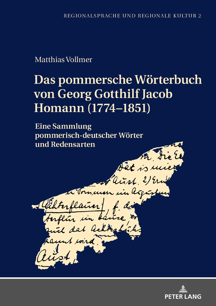 Vorderes Coverbild Das pommersche Wörterbuch von Georg Gotthilf Jacob Homann (1774-1851)