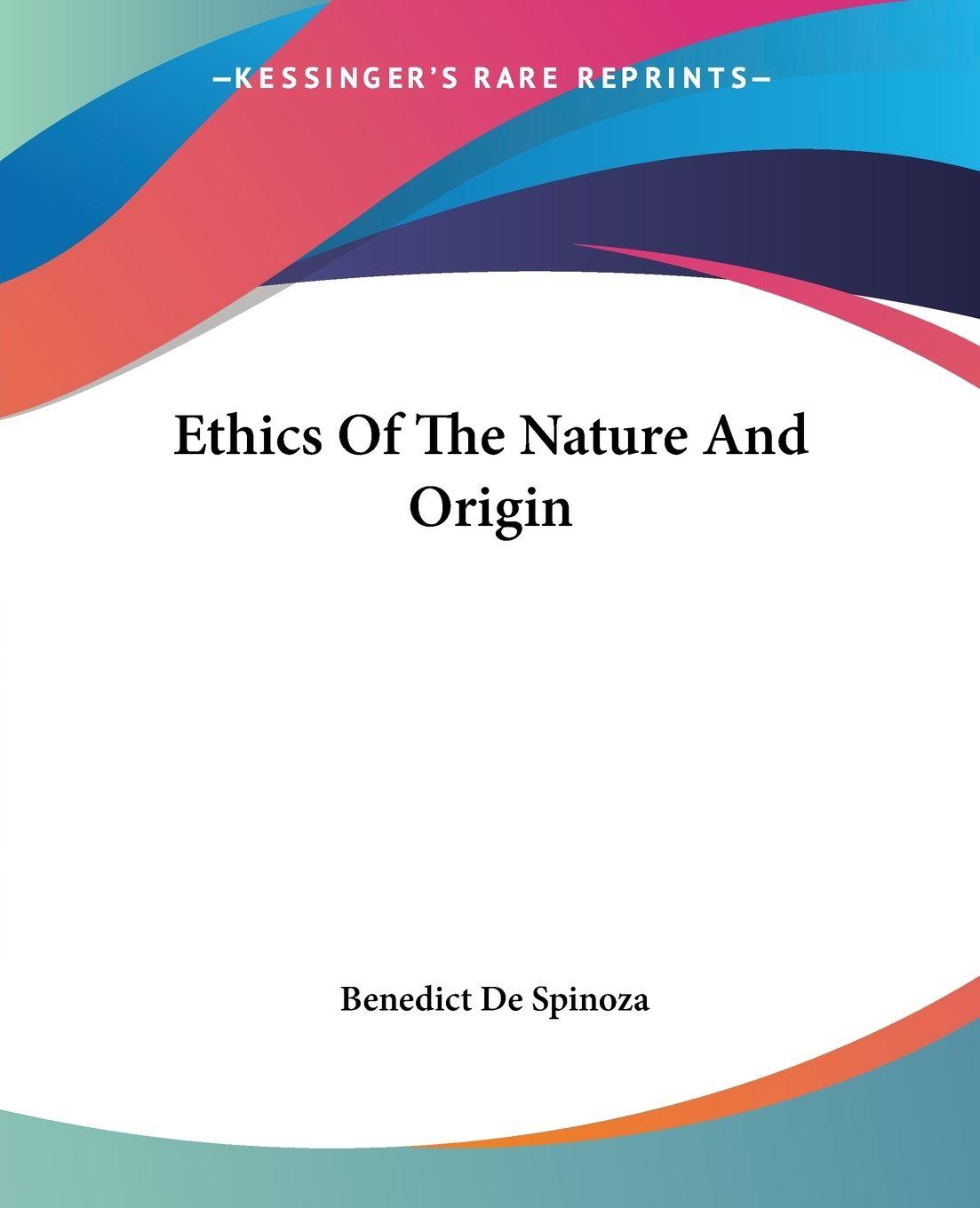 Vorderes Coverbild Ethics Of The Nature And Origin