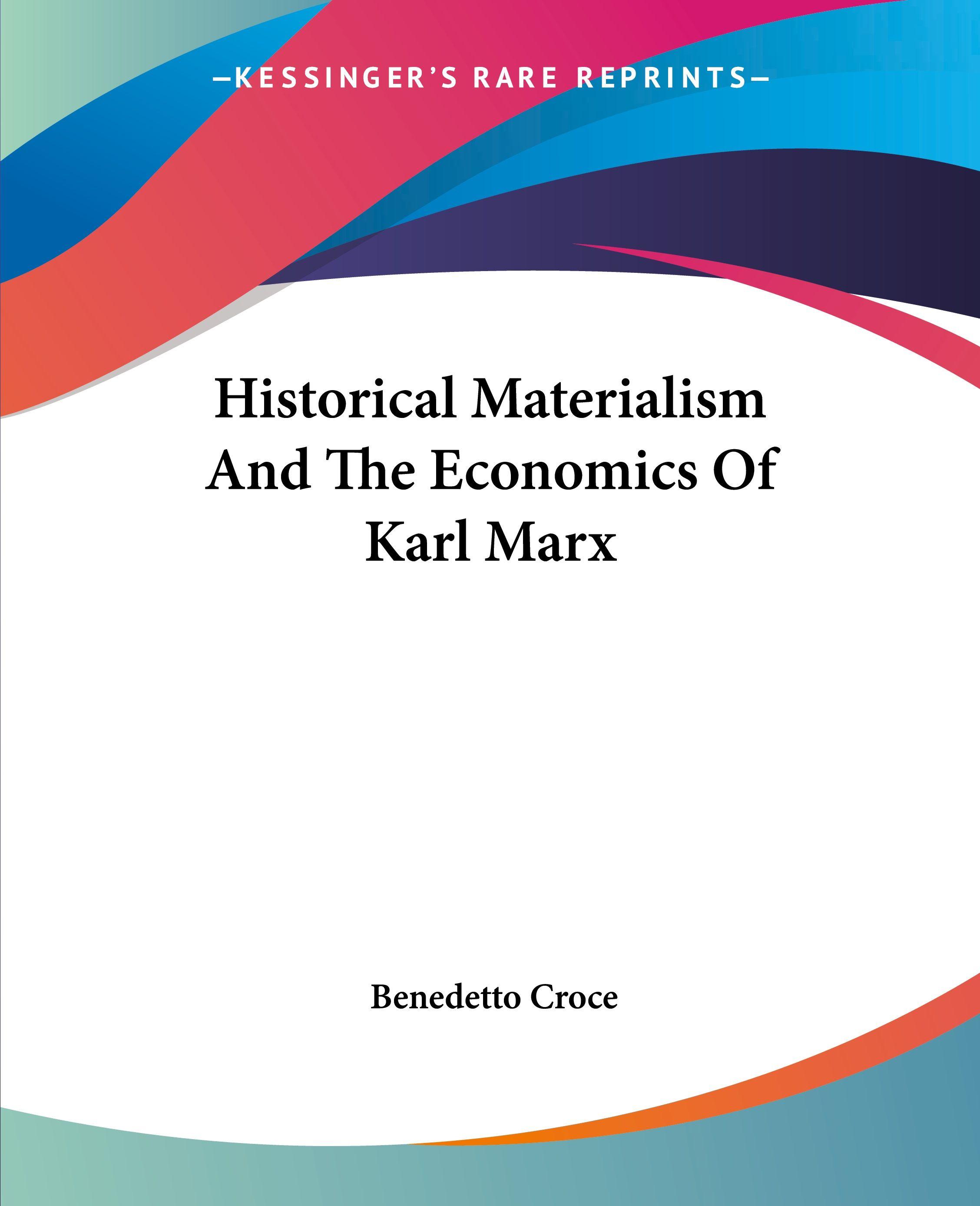 Vorderes Coverbild Historical Materialism And The Economics Of Karl Marx