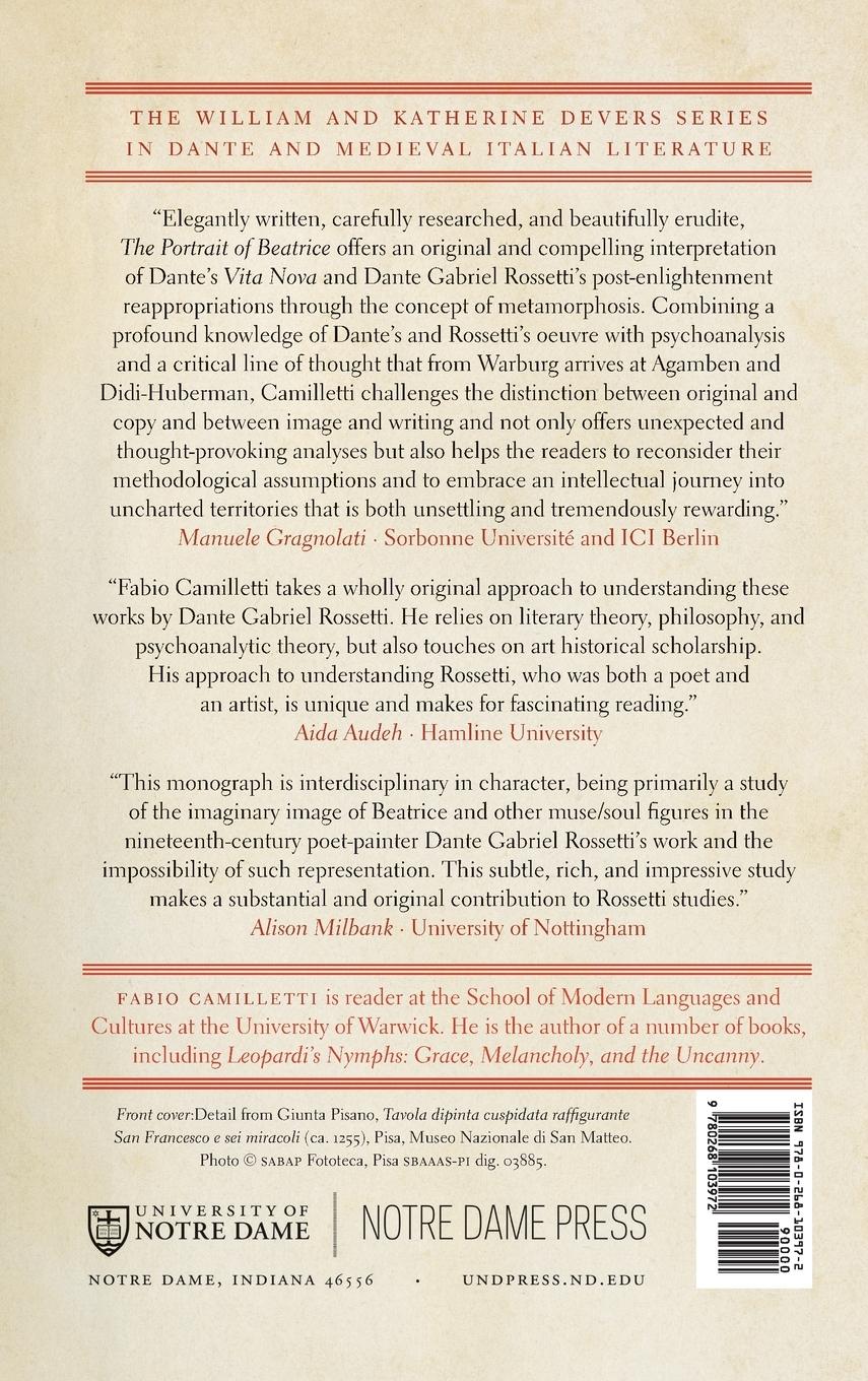 Rückseitencover Portrait of Beatrice