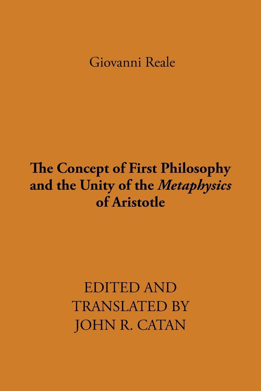 Vorderes Coverbild The Concept of First Philosophy and the Unity of the Metaphysics of Aristotle
