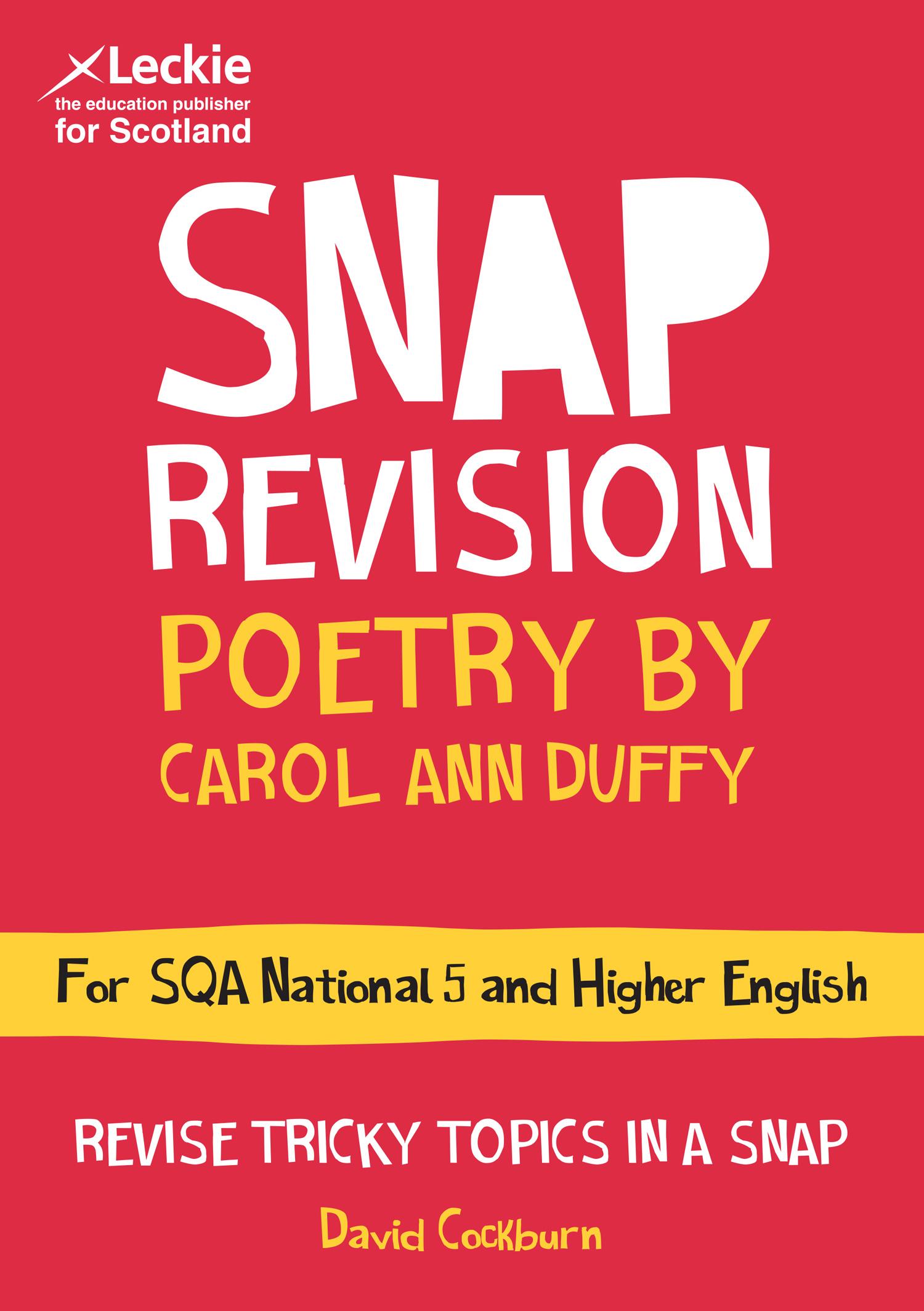 Vorderes Coverbild National 5/Higher English Revision: Poetry by Carol Ann Duffy