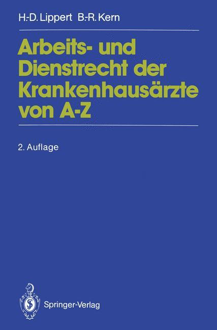 Vorderes Coverbild Arbeits- und Dienstrecht der Krankenhausärzte von A-Z
