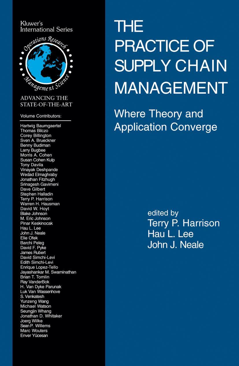 Vorderes Coverbild The Practice of Supply Chain Management: Where Theory and Application Converge