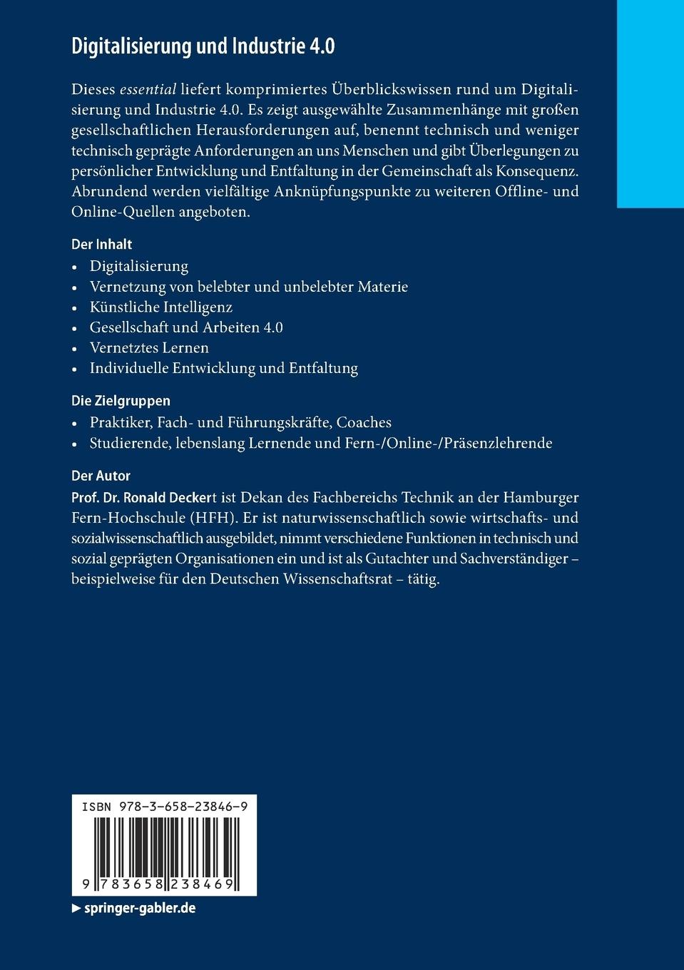 Rückseitencover Digitalisierung und Industrie 4.0