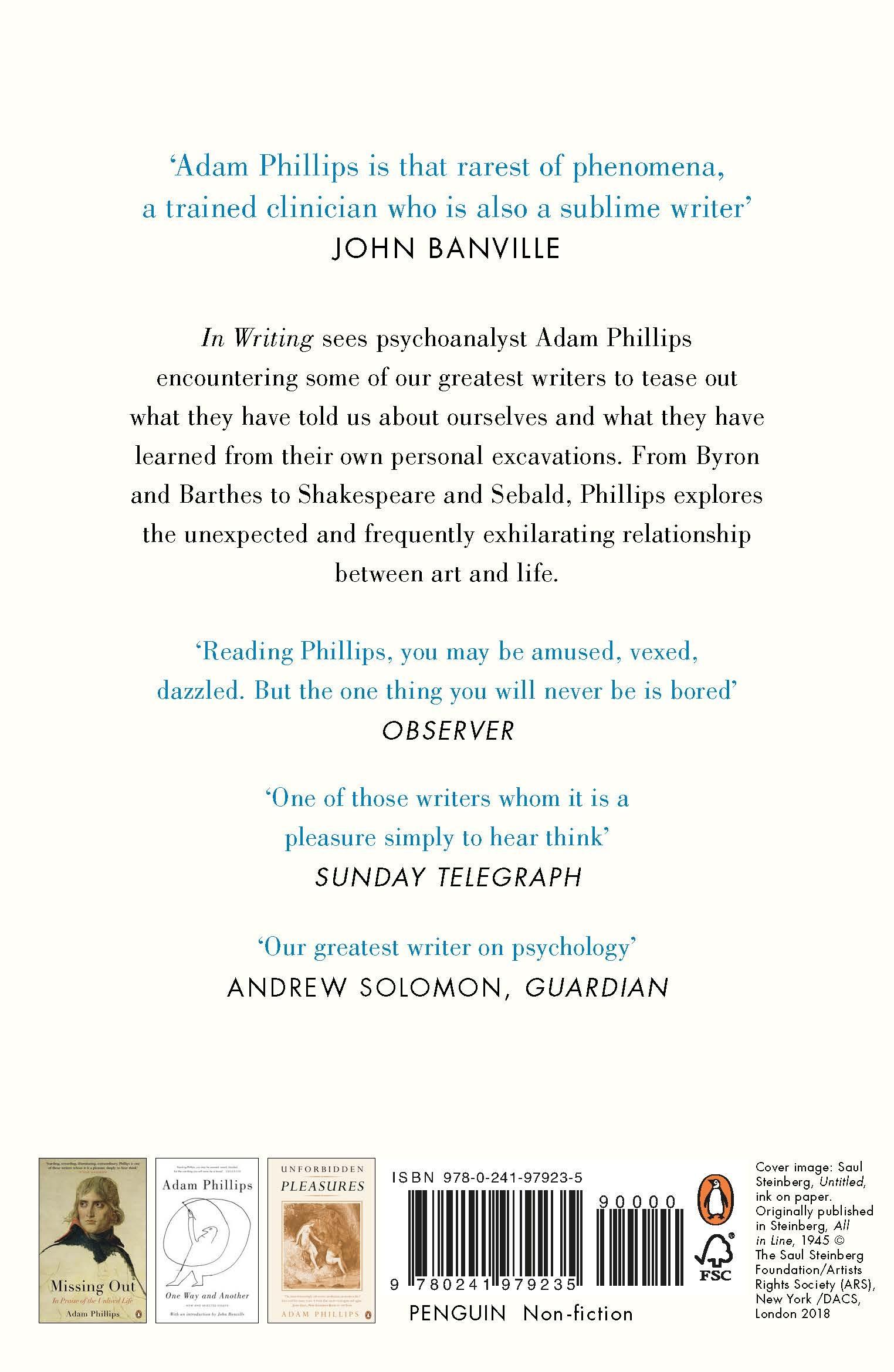 Rückseitencover In Writing