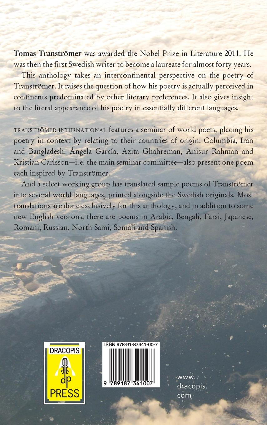 Rückseitencover Tranströmer International ; An Intercontinental Perspective on the Poetry of Nobel Laureate Tomas Tranströmer