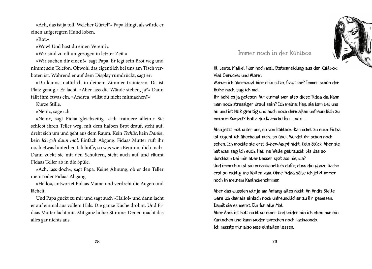 Beispielinhalt (Bild) Unterwegs mit Kaninchen