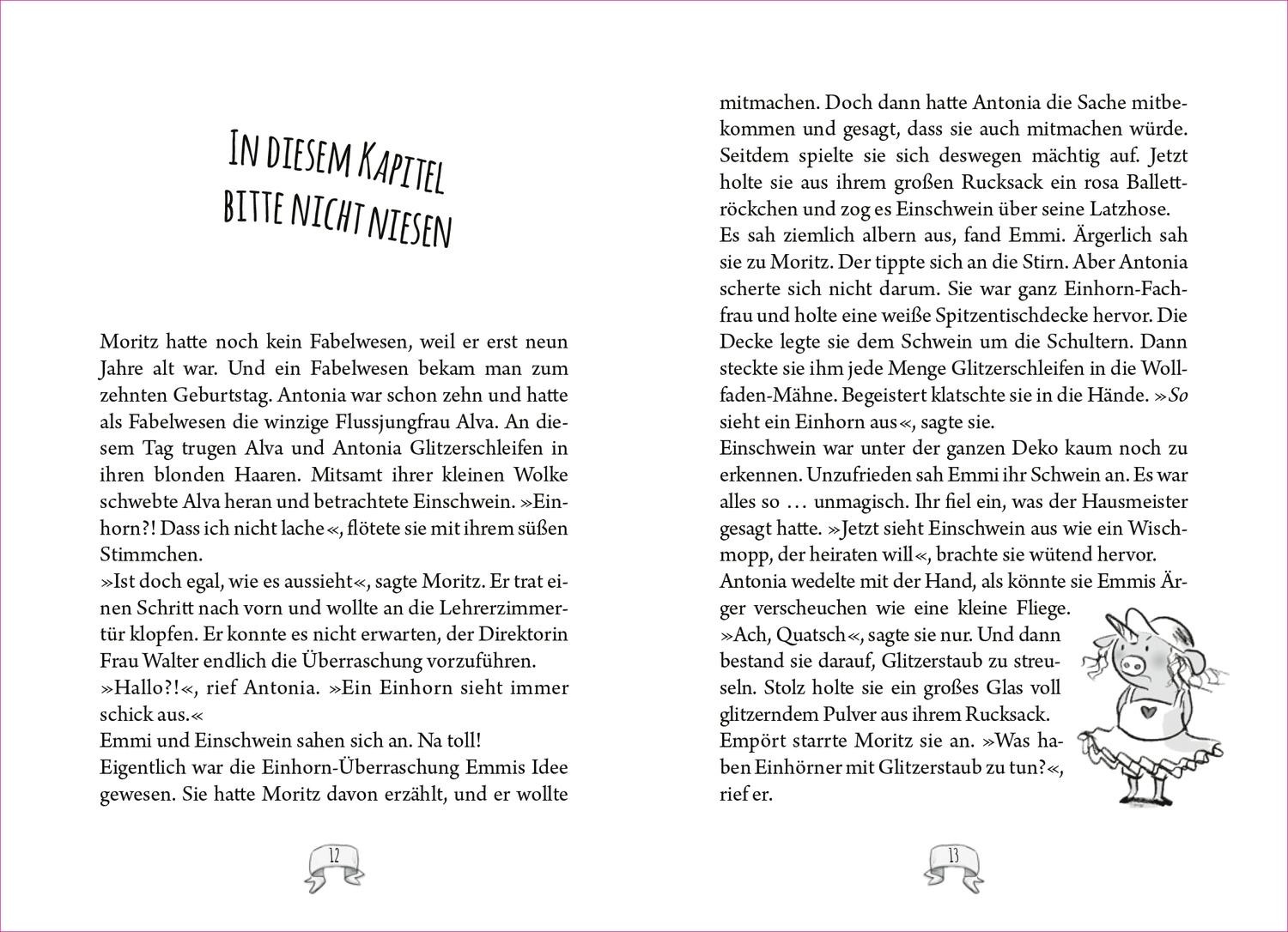 Beispielinhalt (Bild) Emmi & Einschwein 3. Ganz vorn mit Horn!
