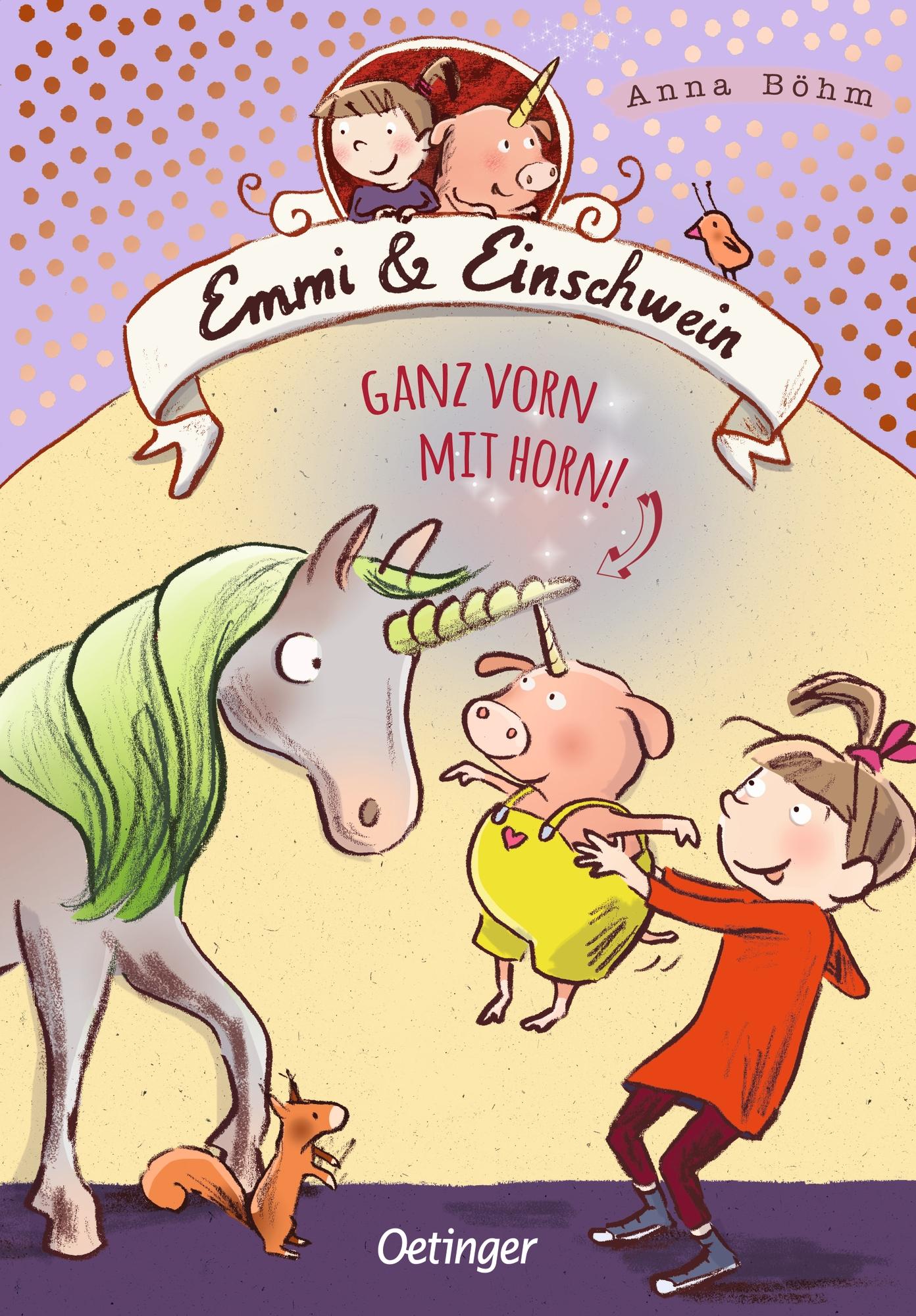 Vorderes Coverbild Emmi & Einschwein 3. Ganz vorn mit Horn!