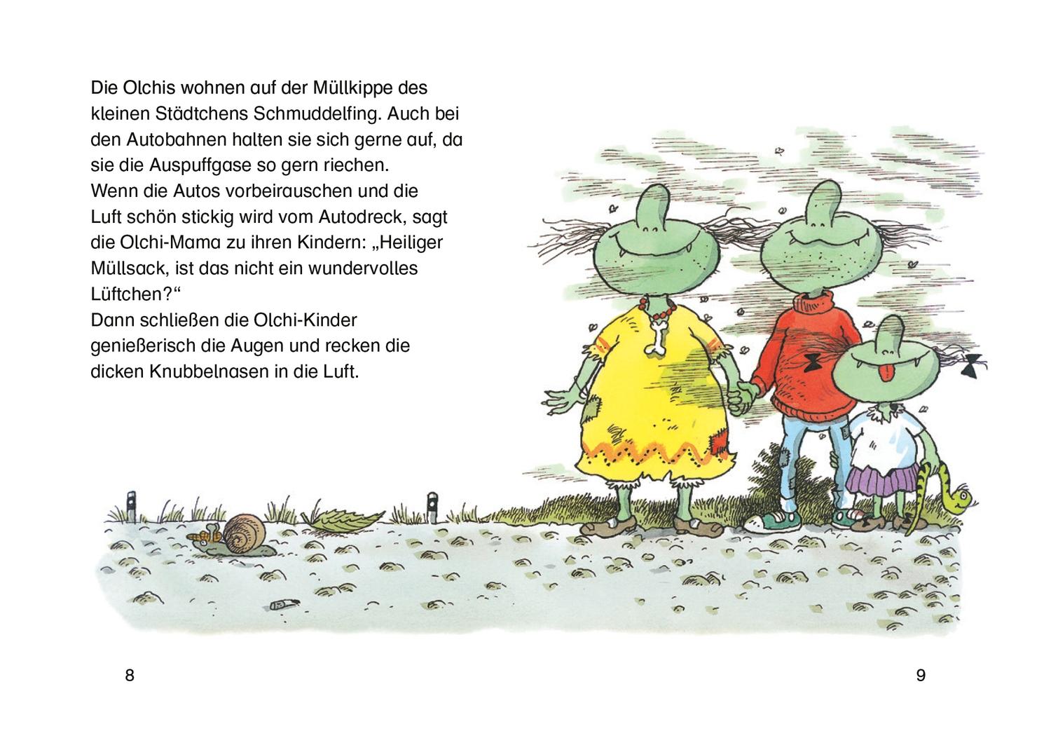 Beispielinhalt (Bild) Die Olchis sind da