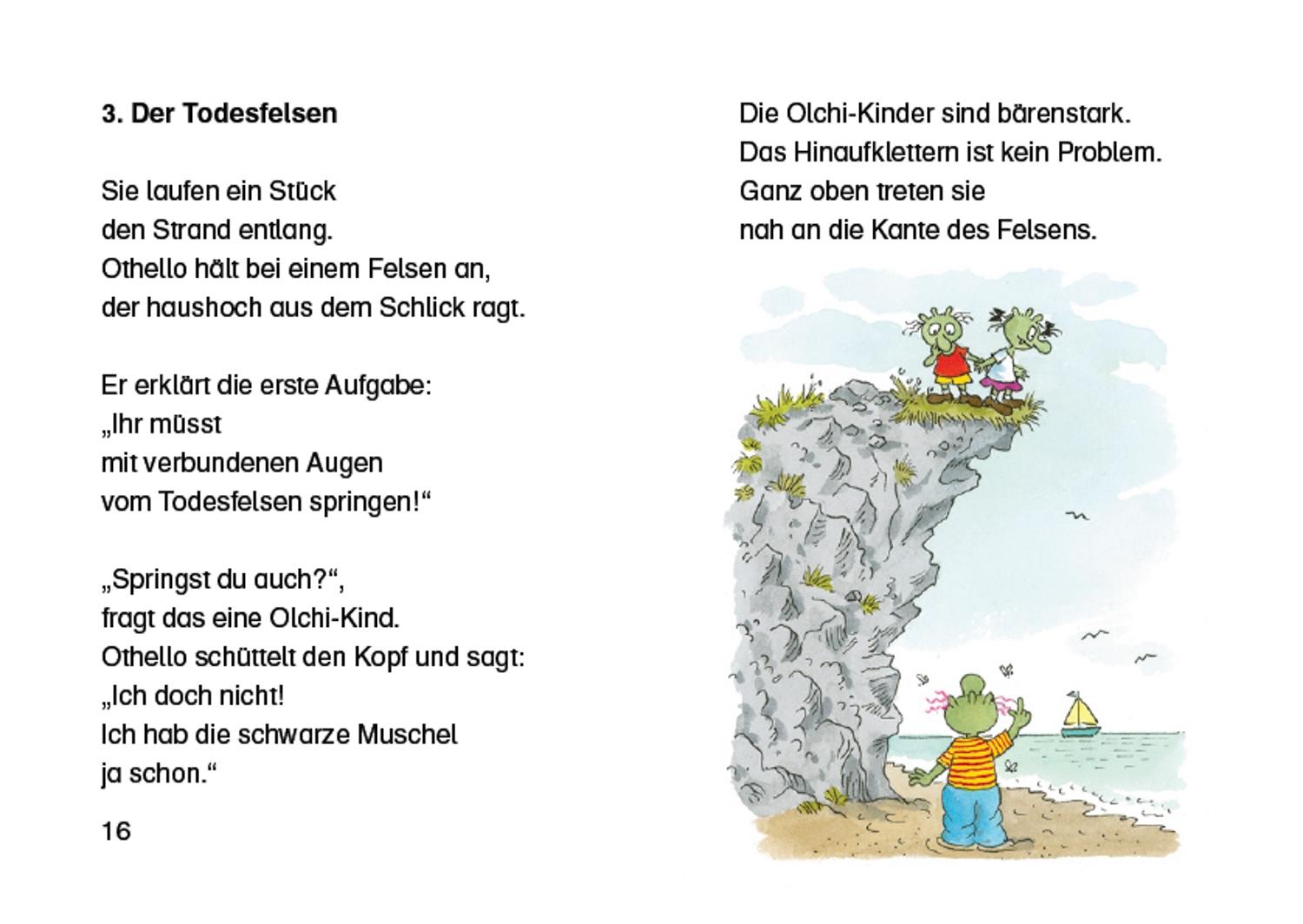 Beispielinhalt (Bild) Die Olchis und die große Mutprobe