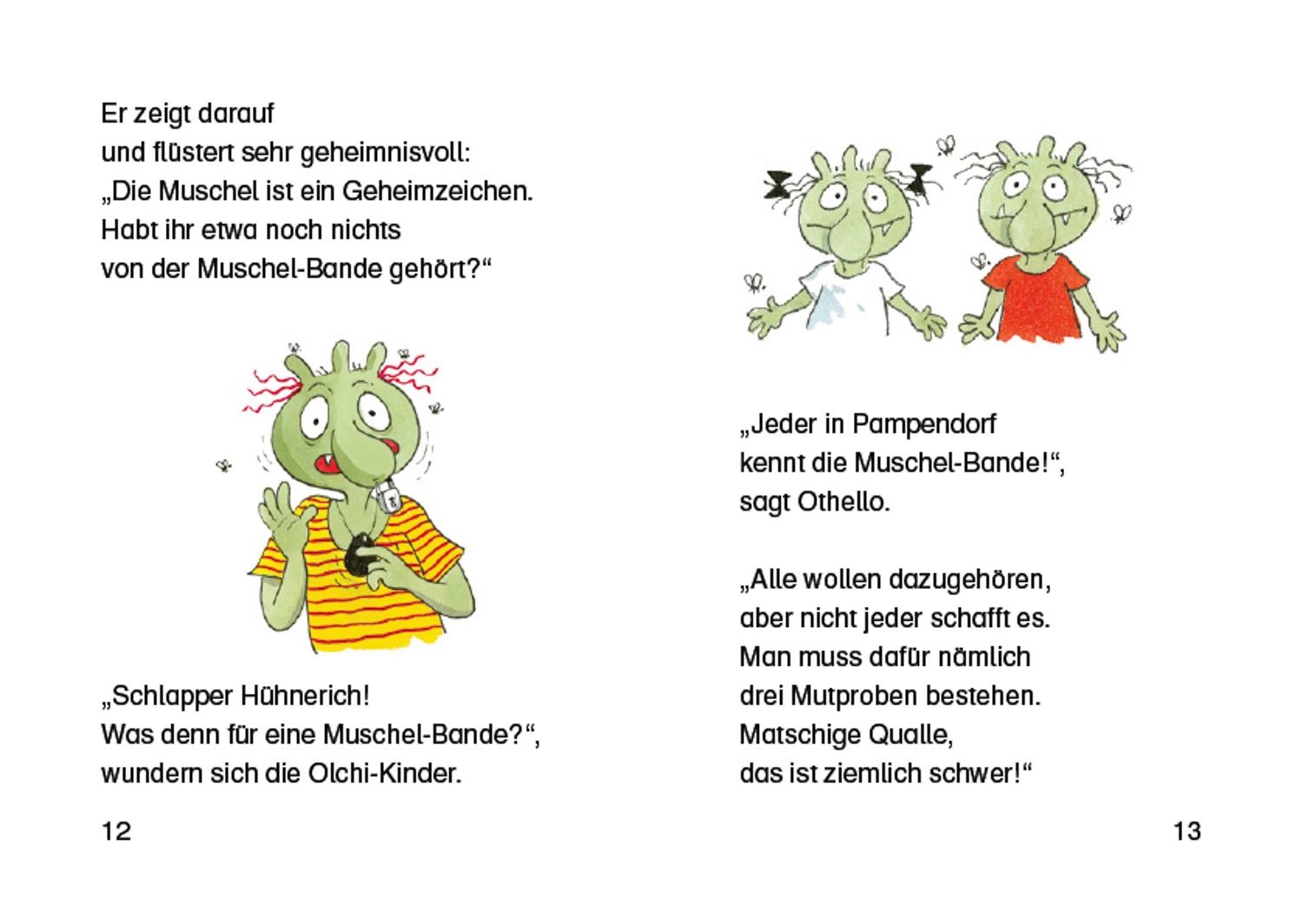 Beispielinhalt (Bild) Die Olchis und die große Mutprobe