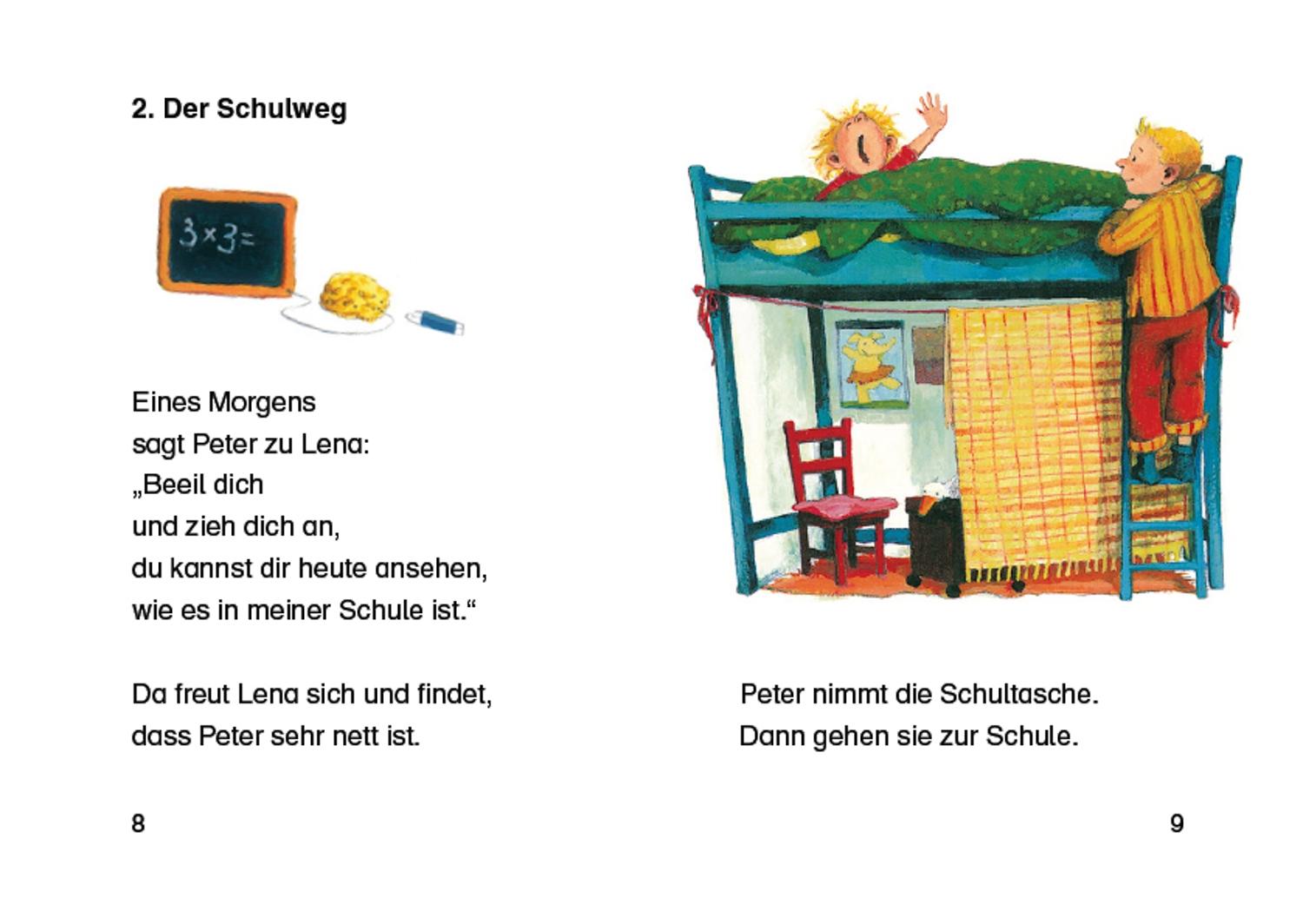 Beispielinhalt (Bild) Ich will auch in die Schule gehen
