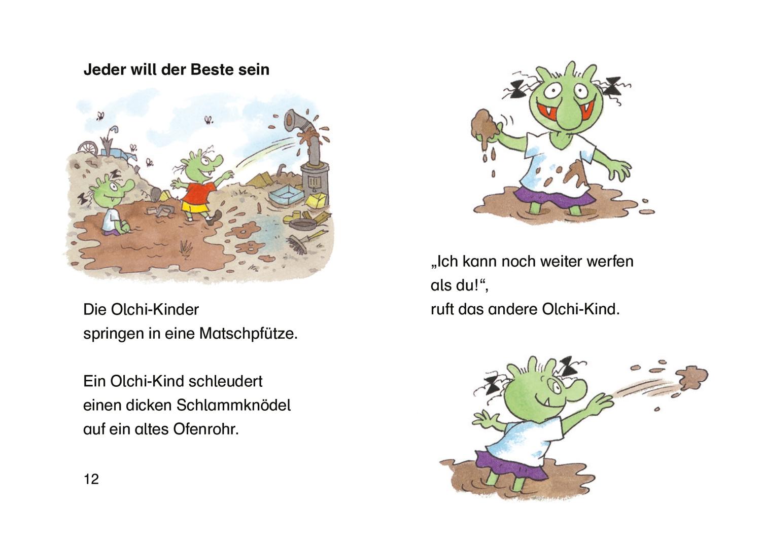 Beispielinhalt (Bild) Die stärksten Olchis der Welt