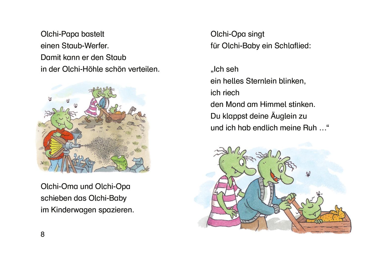 Beispielinhalt (Bild) Die stärksten Olchis der Welt