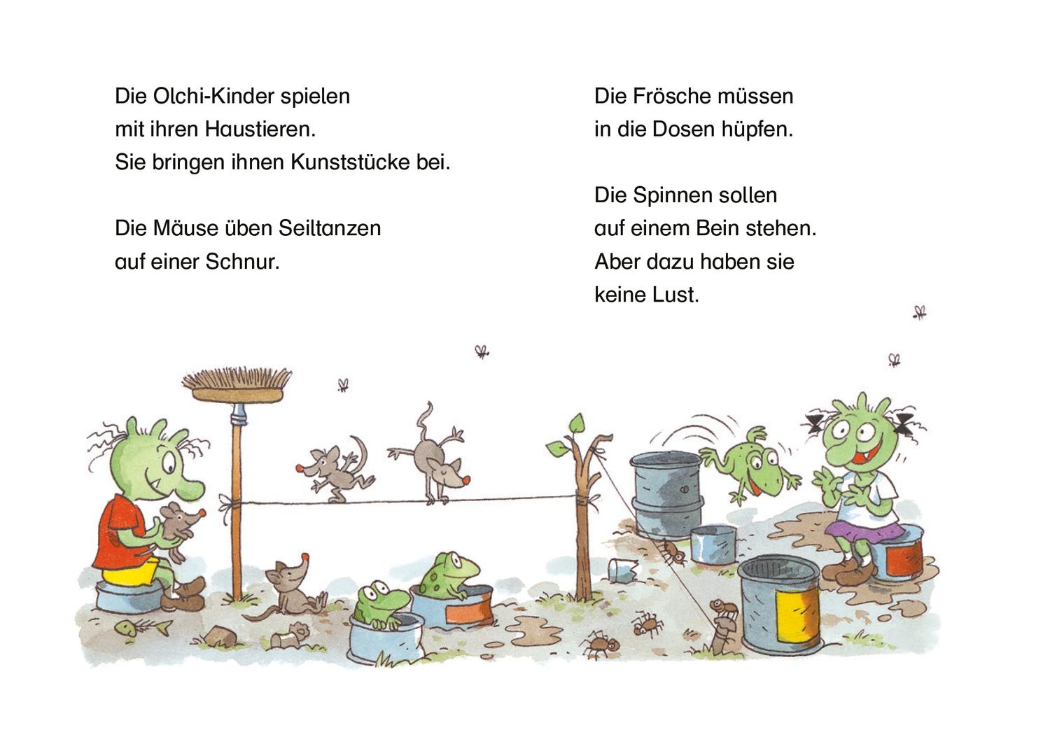 Beispielinhalt (Bild) Die stärksten Olchis der Welt