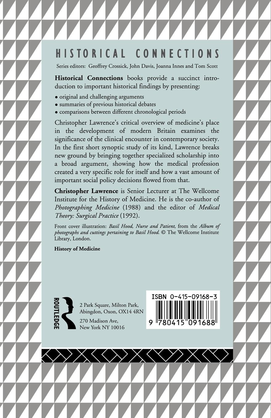 Rückseitencover Medicine in the Making of Modern Britain, 1700-1920