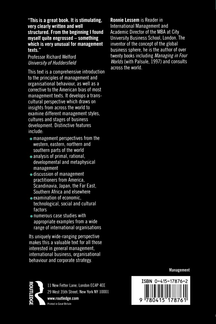 Rückseitencover Management Development Through Cultural Diversity