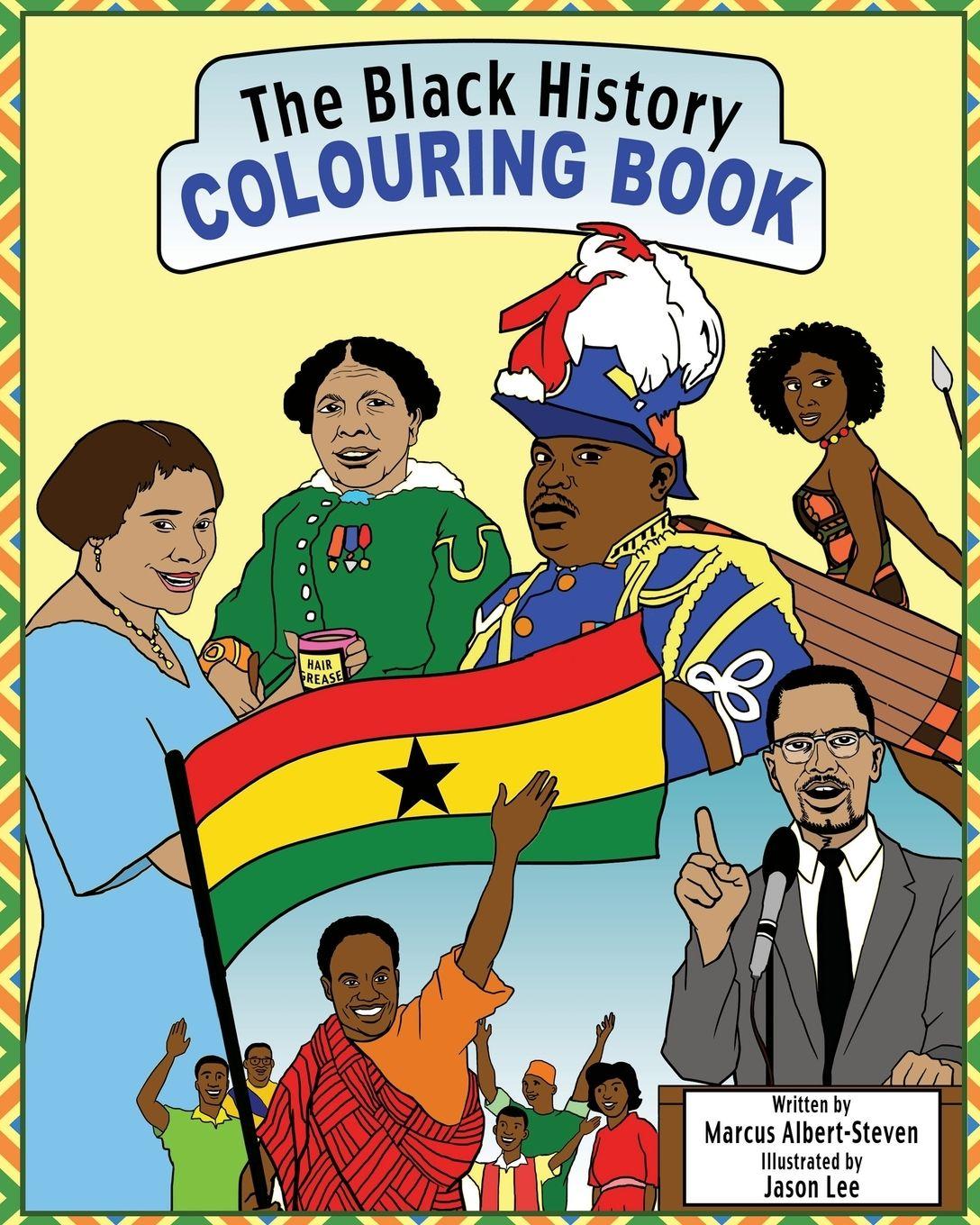 Vorderes Coverbild The Black History Colouring Book
