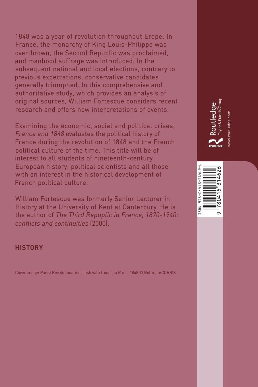 Rückseitencover France and 1848