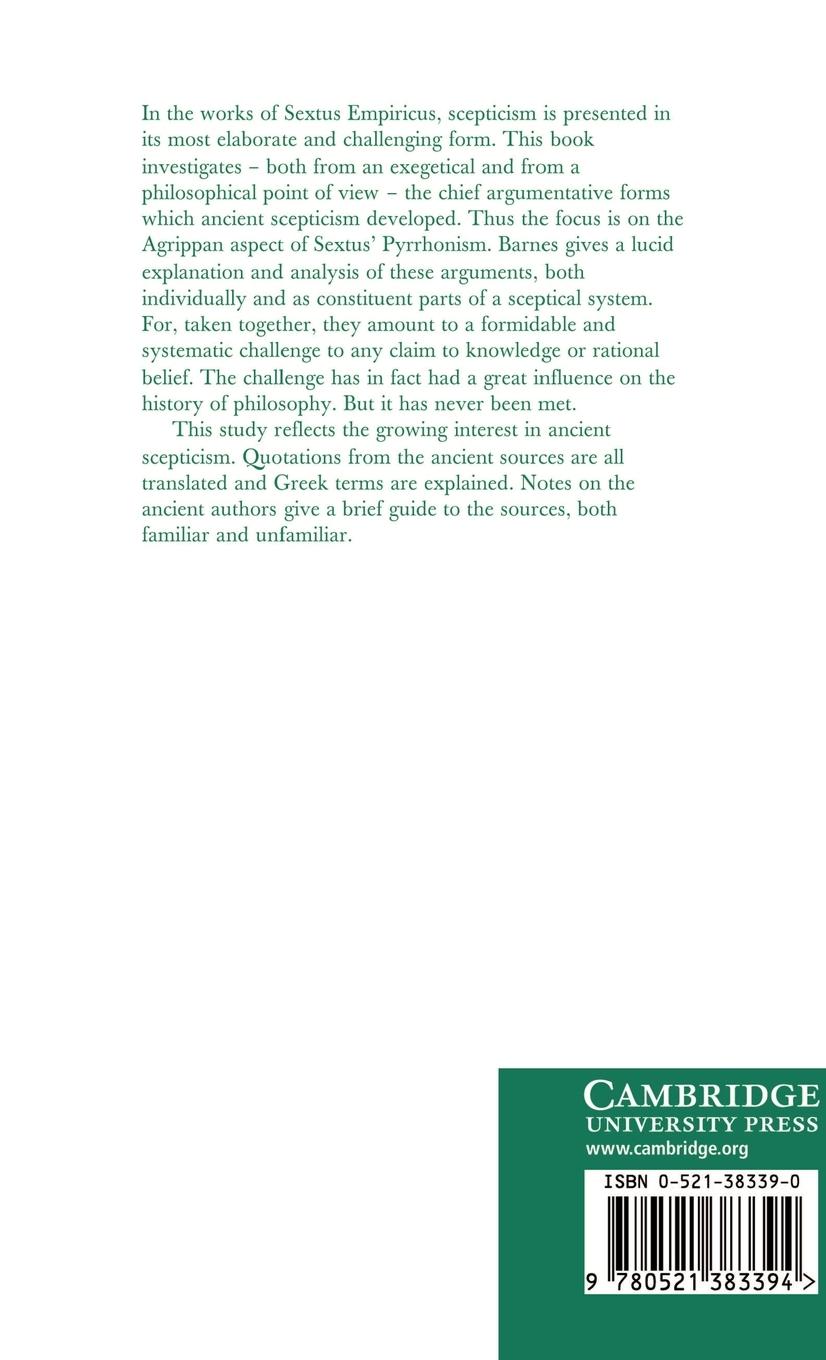 Rückseitencover The Toils of Scepticism