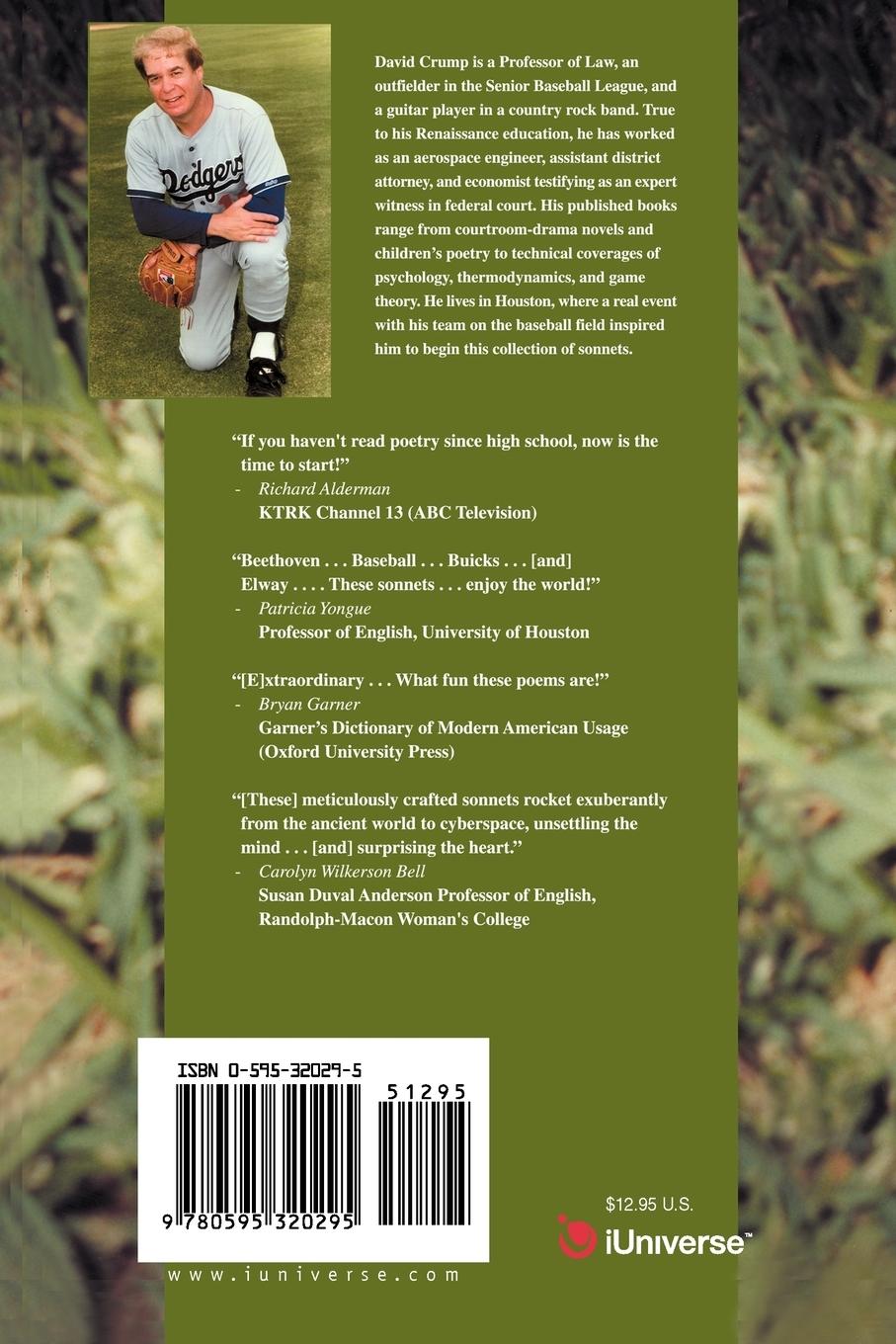 Rückseitencover A Miltonic Sonnet about Being Given the Game Ball after a Play in Right Field