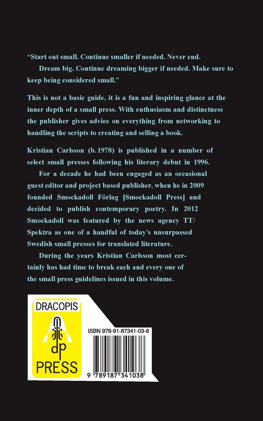 Rückseitencover Small press, or else