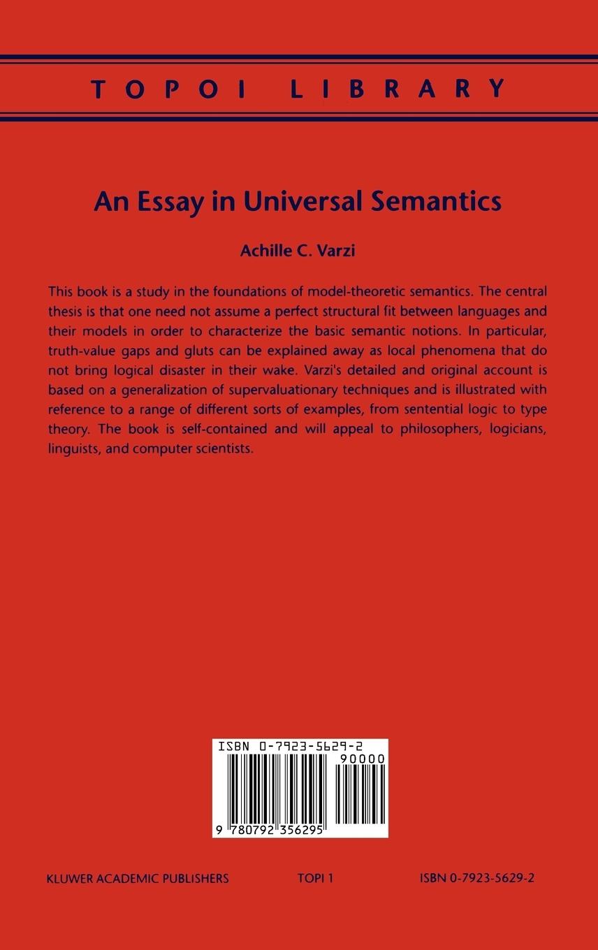 Rückseitencover An Essay in Universal Semantics
