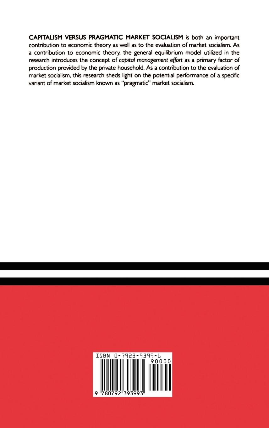 Rückseitencover Capitalism versus Pragmatic Market Socialism