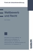Vorderes Coverbild Wettbewerb und Recht