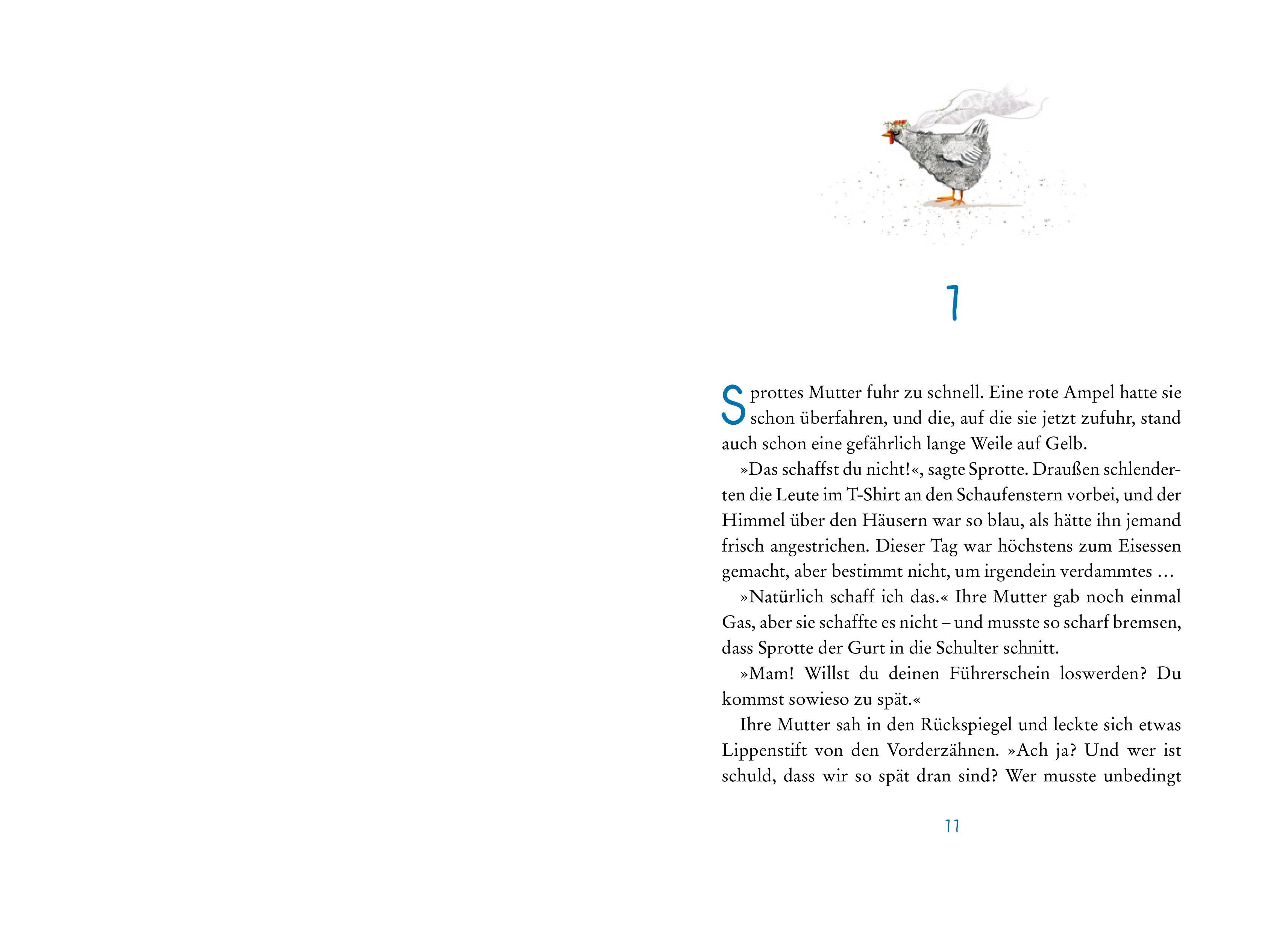 Beispielinhalt (Bild) Die Wilden Hühner und die Liebe