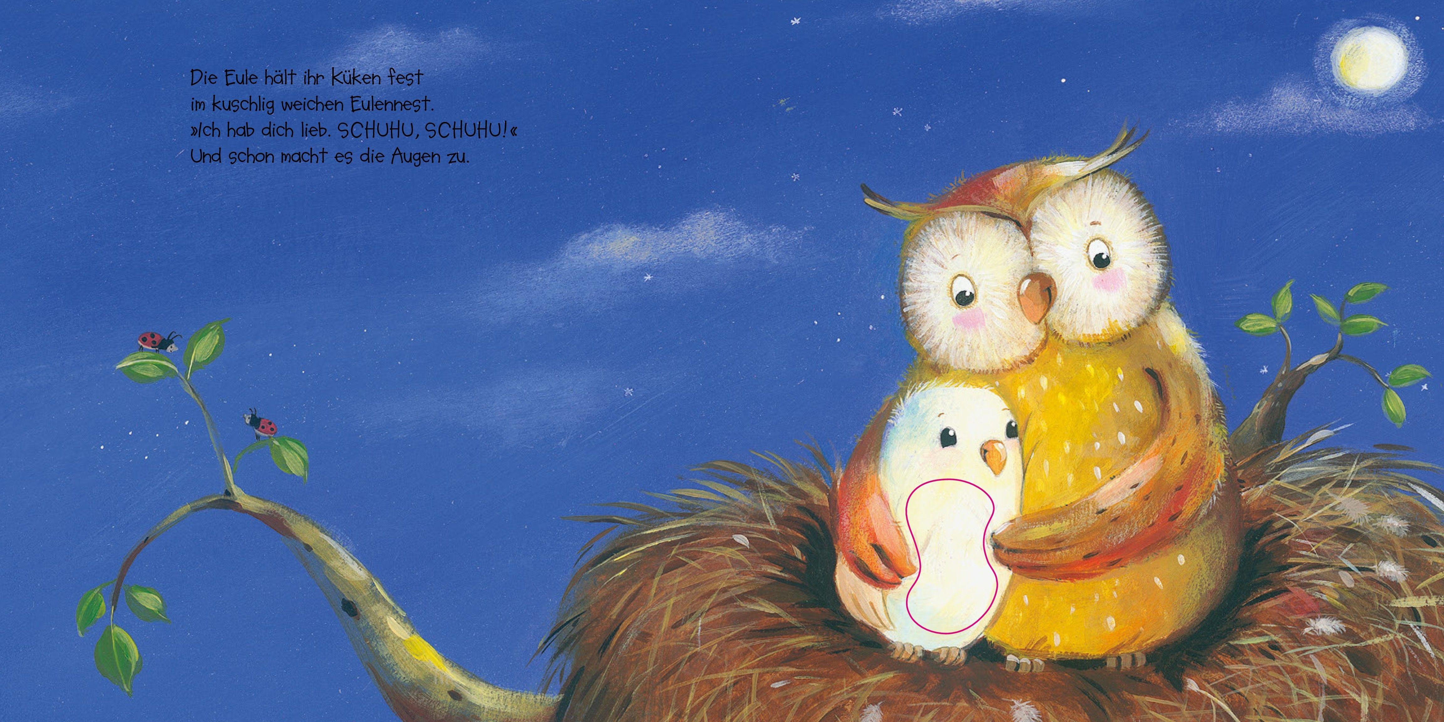 Beispielinhalt (Bild) Wie kleine Tiere schlafen gehen