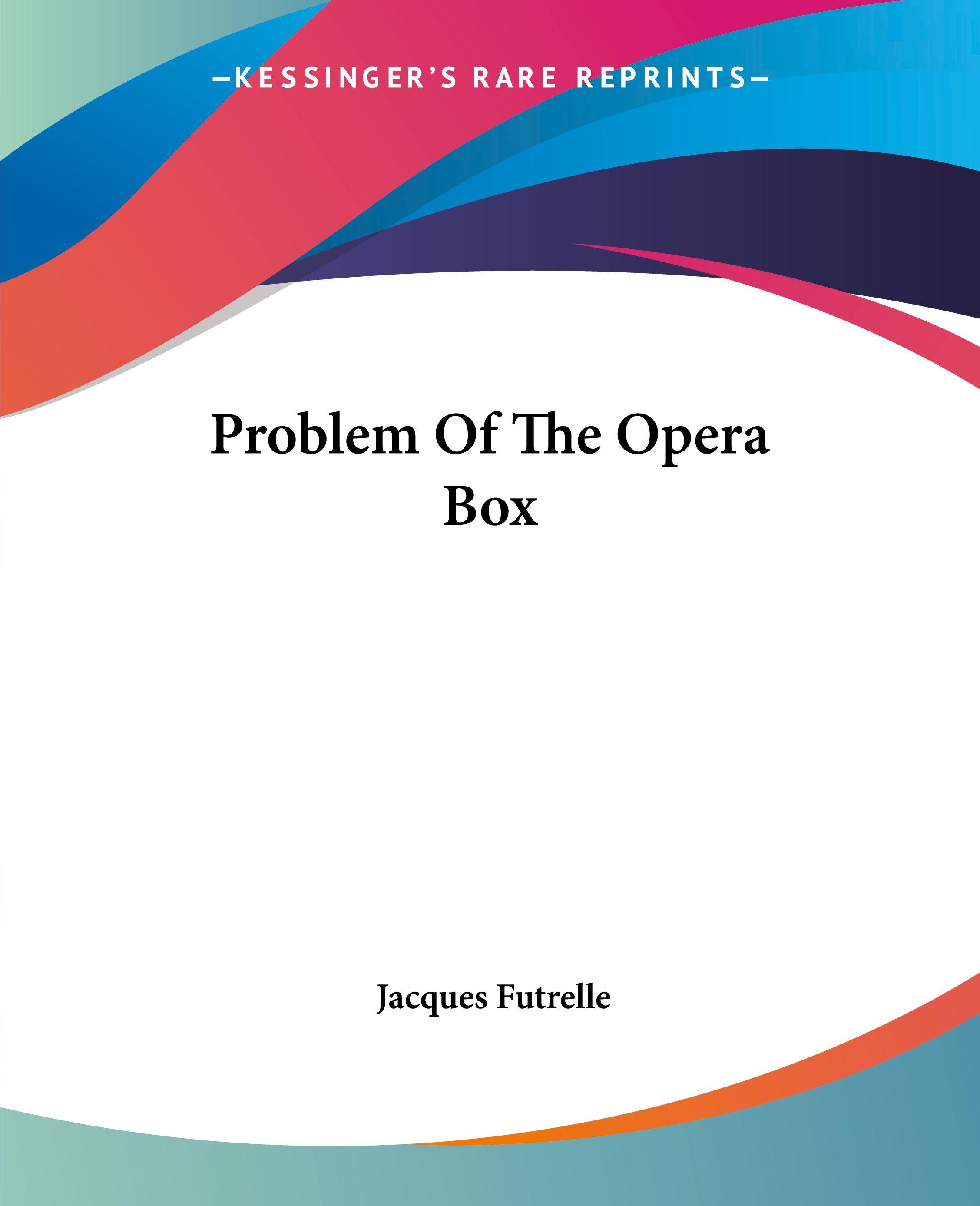 Vorderes Coverbild Problem Of The Opera Box