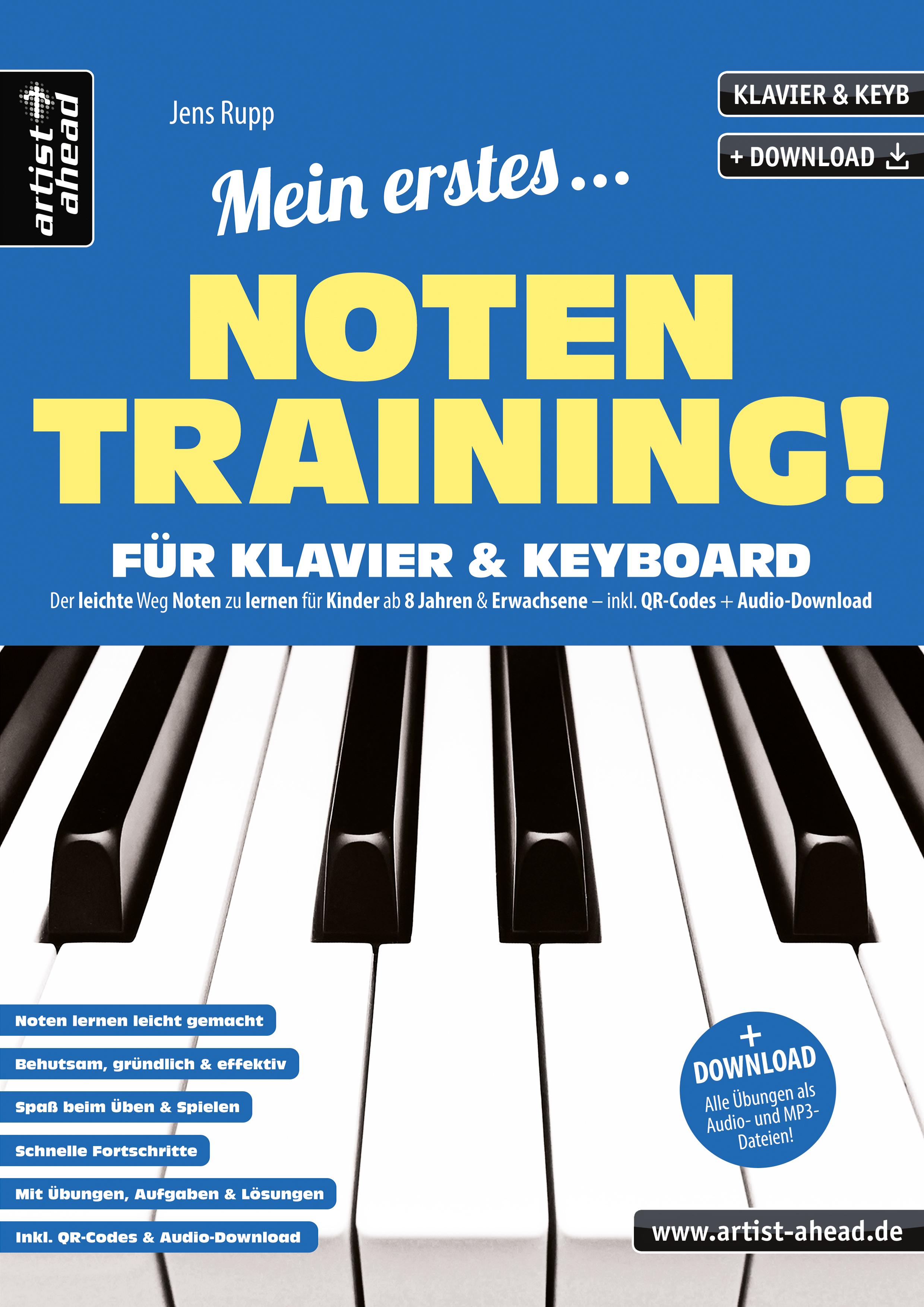 Vorderes Coverbild Mein erstes Notentraining für Klavier & Keyboard!