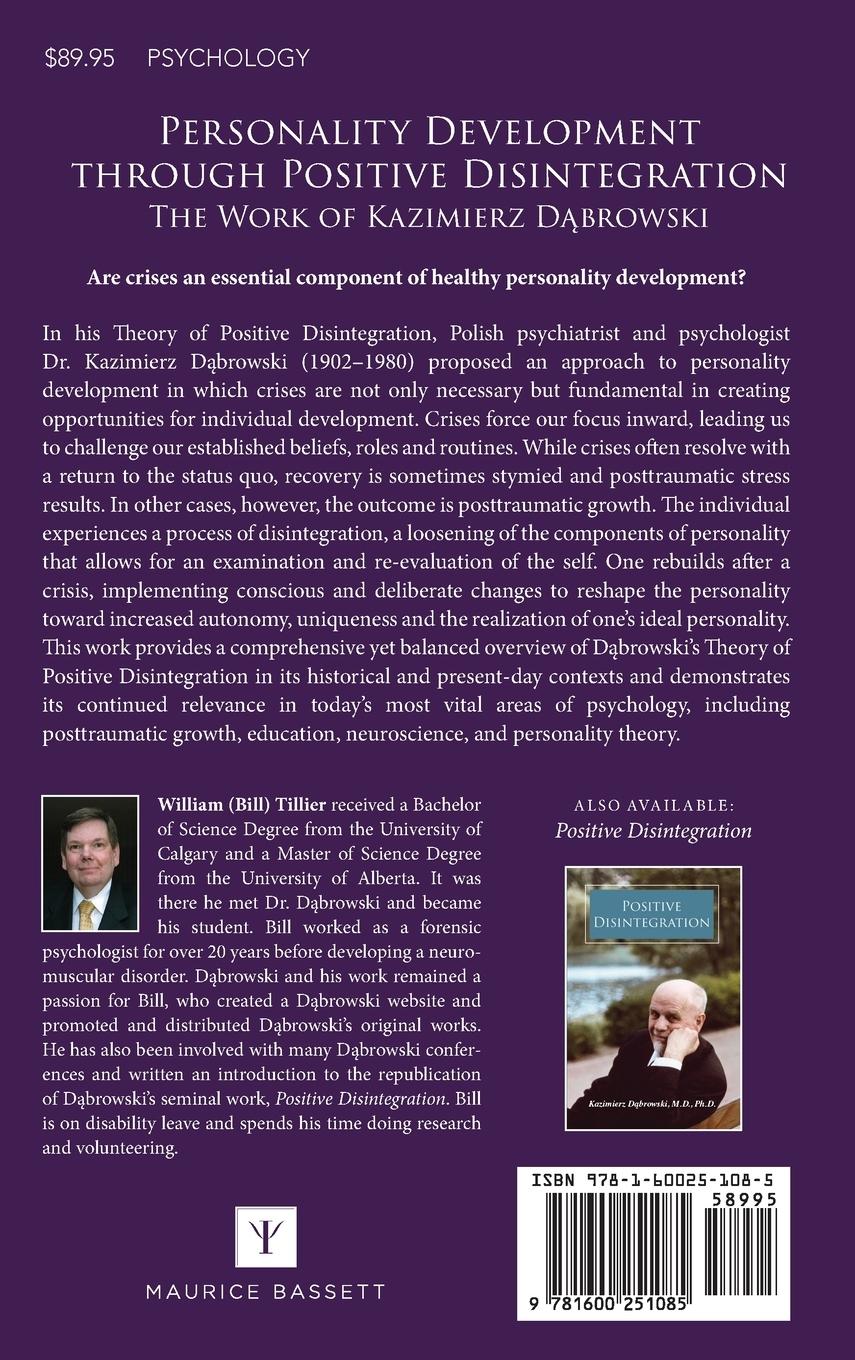 Rückseitencover Personality Development Through Positive Disintegration