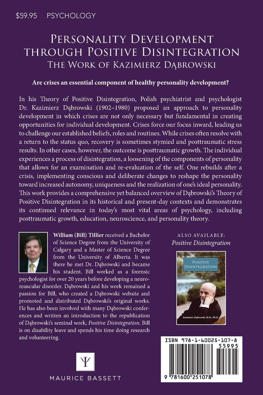 Rückseitencover Personality Development Through Positive Disintegration