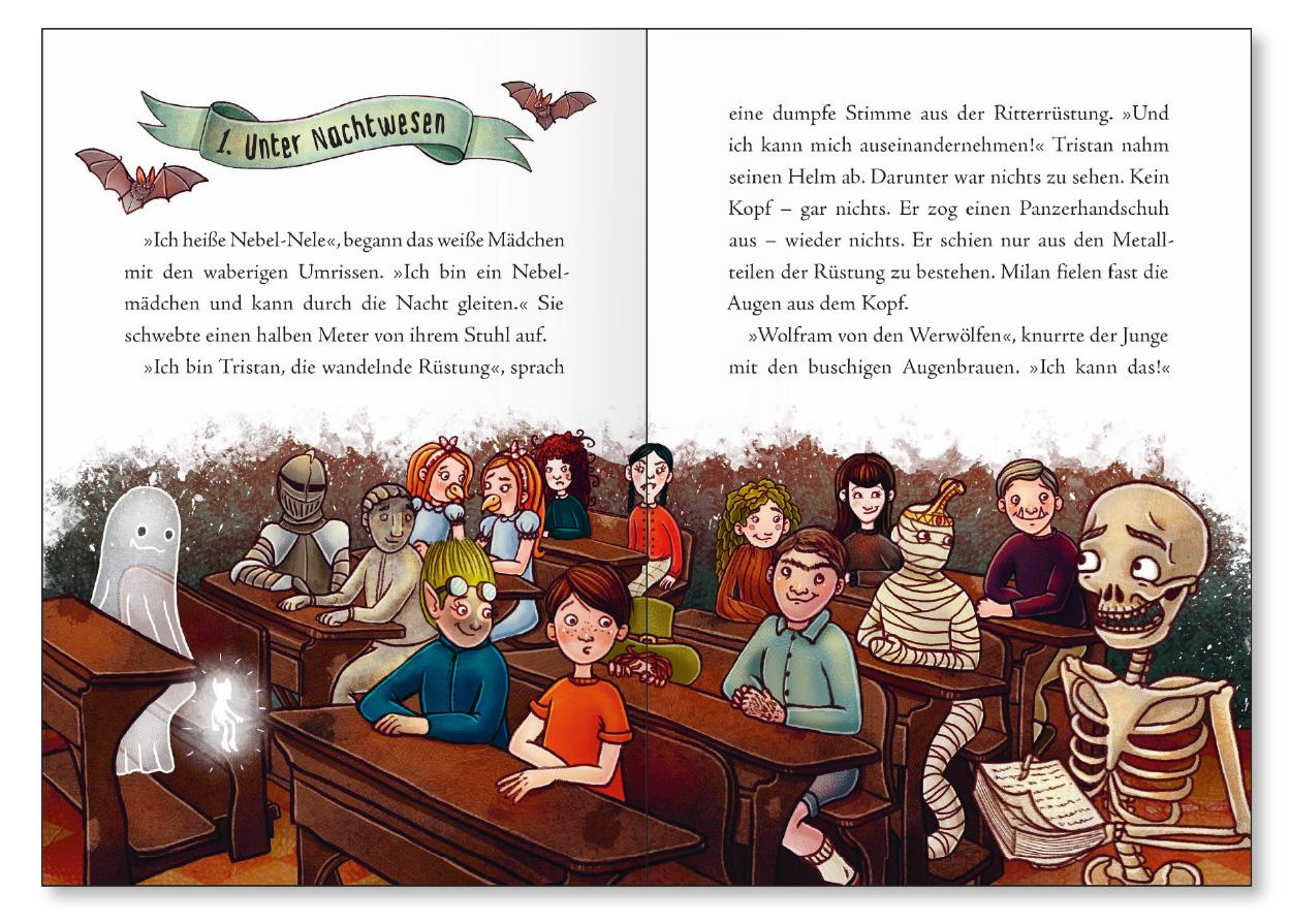 Beispielinhalt (Bild) Die Mitternachtsschule - Erste Stunde Geisterkunde