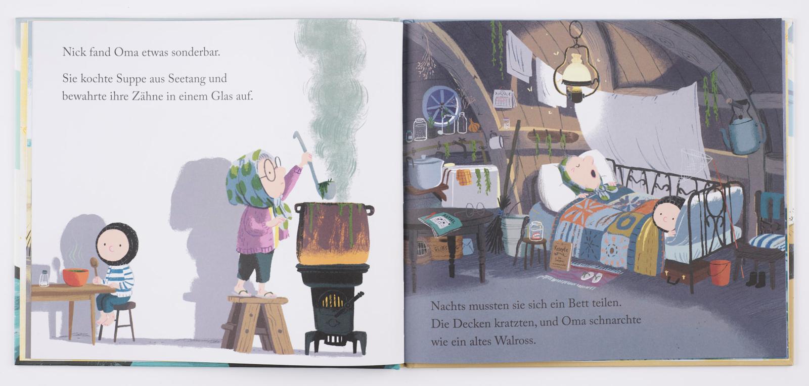 Beispielinhalt (Bild) Nick und der Sommer mit Oma