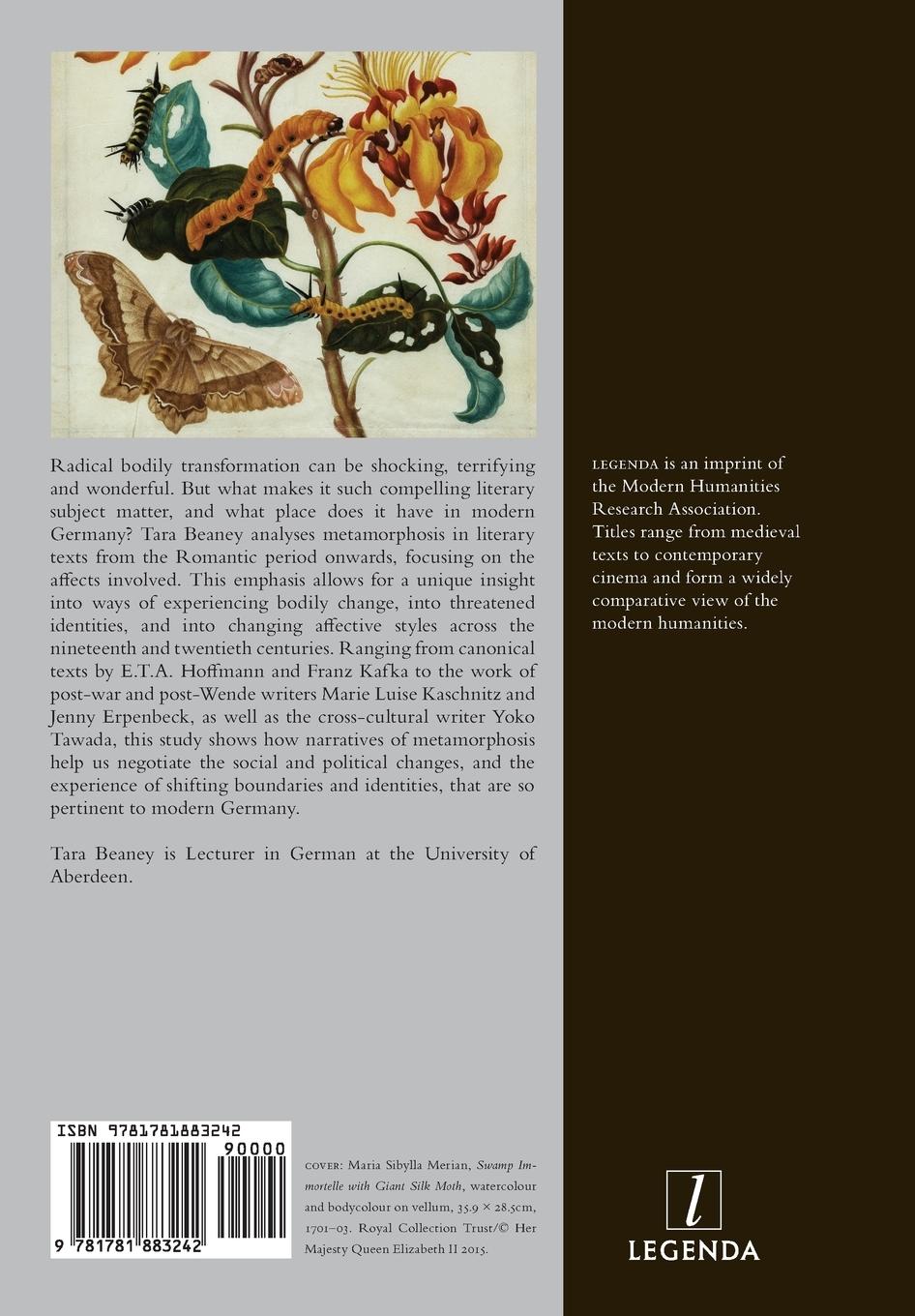 Rückseitencover Metamorphosis in Modern German Literature