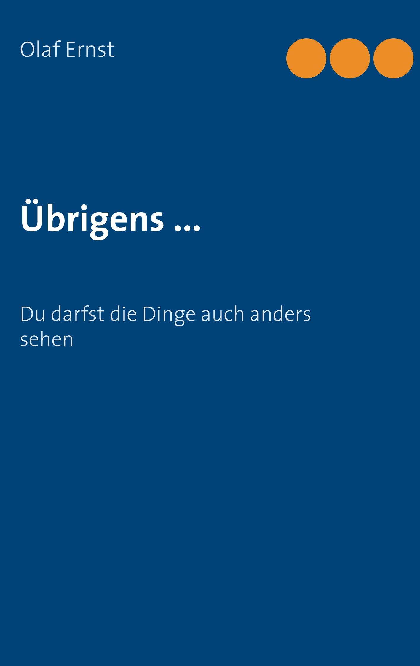 Vorderes Coverbild Übrigens ...