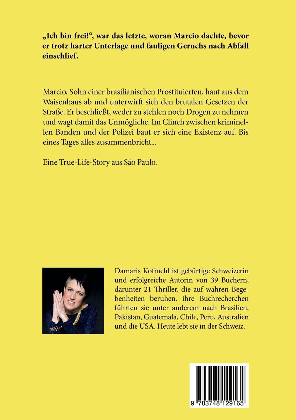 Rückseitencover Marcio - ich will leben