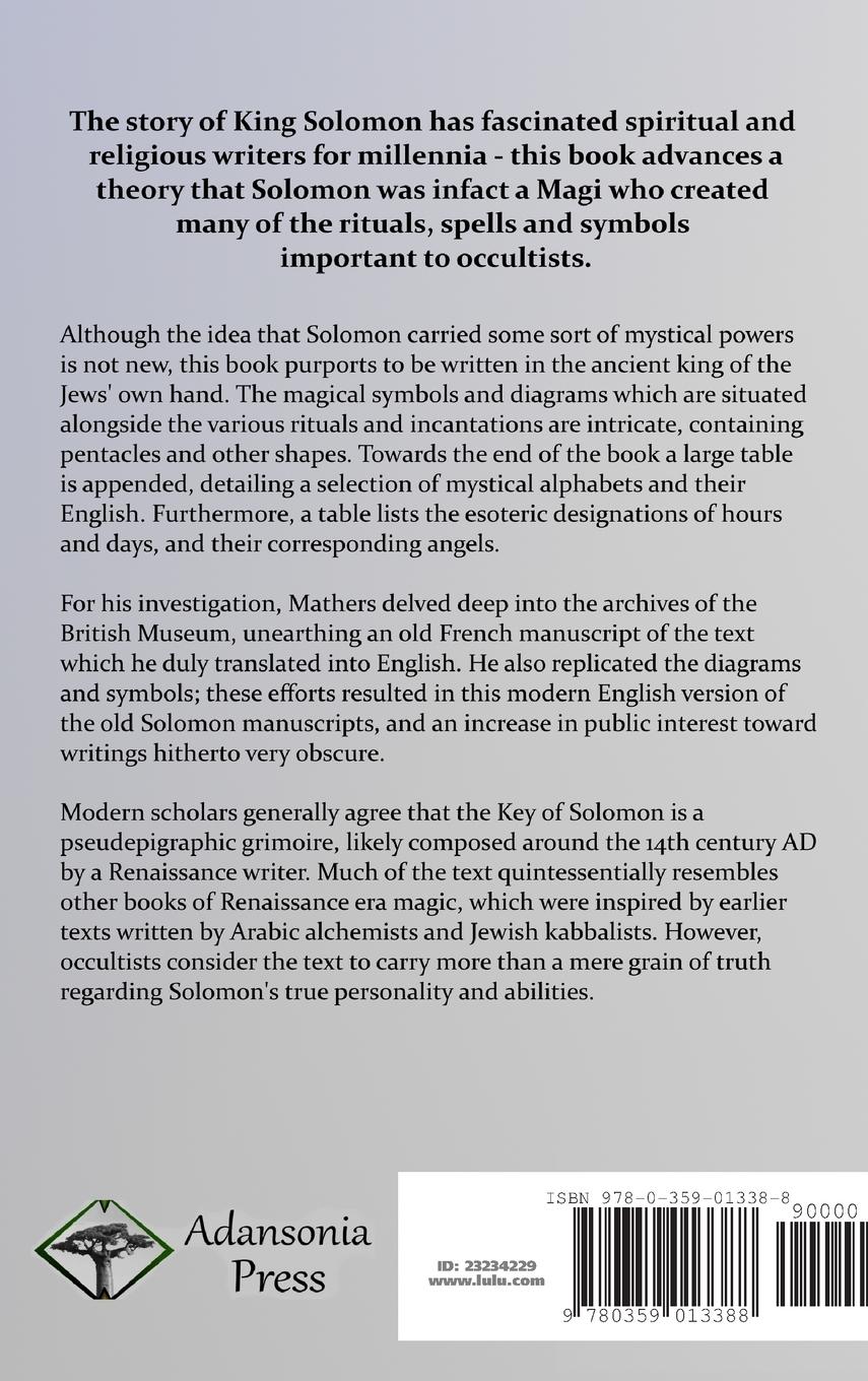 Rückseitencover The Key of Solomon the King