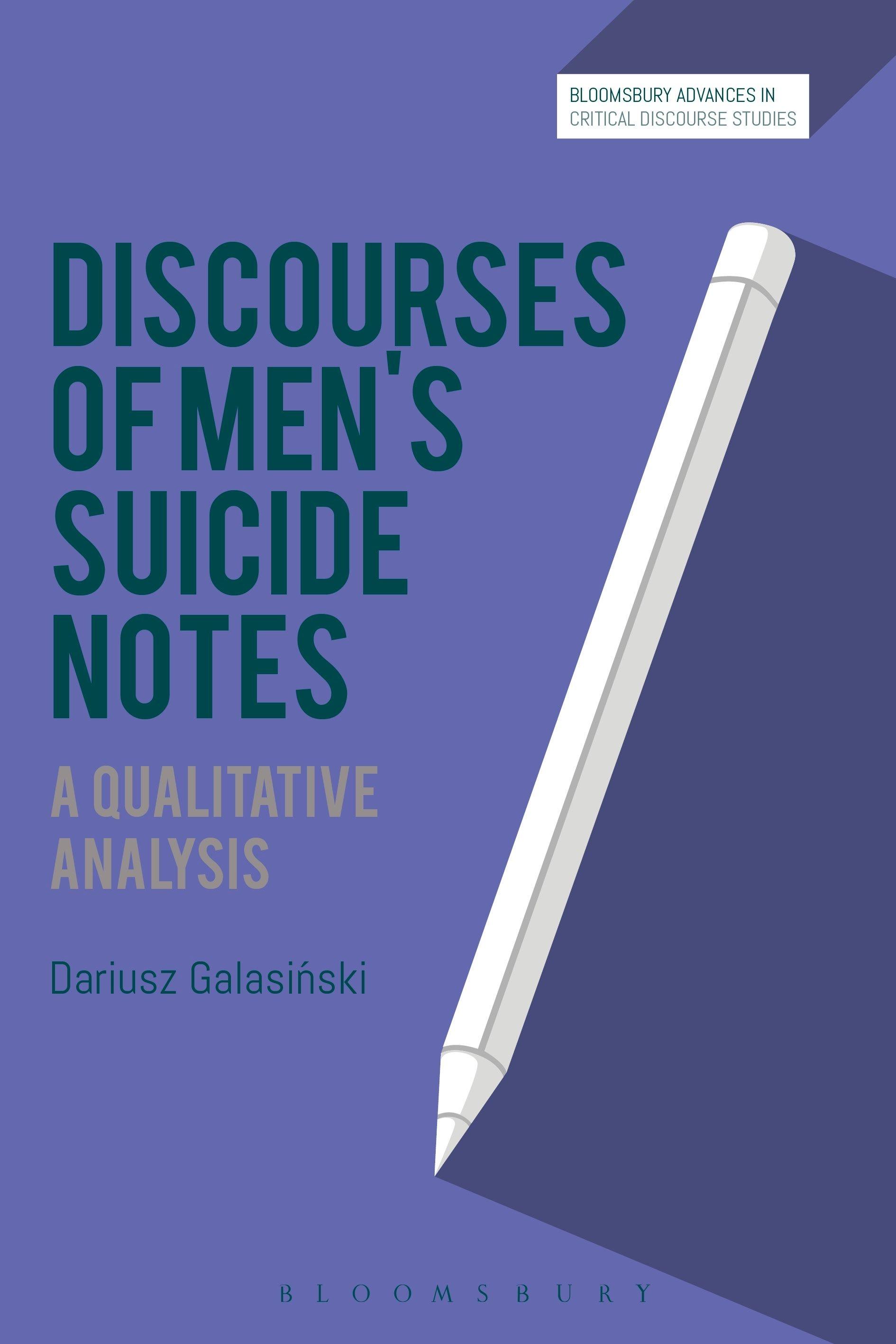 Vorderes Coverbild Discourses of Men's Suicide Notes